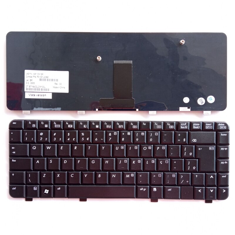 US/BR FOR HP 530 hp530 US English laptop keyboard black: BR