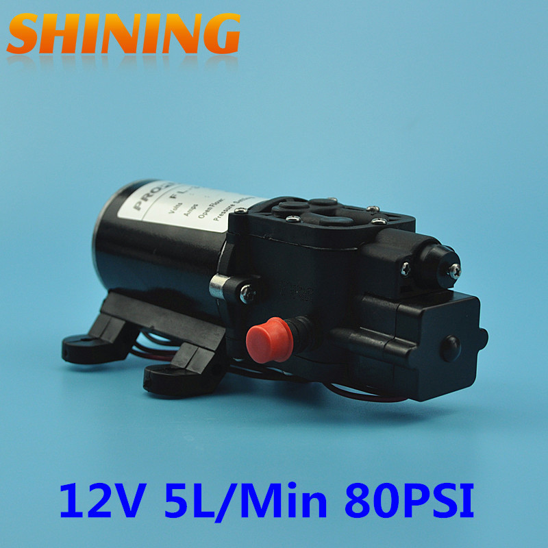 DC 12V Multipurpose High Pressure Diaphragm Pump, Car Washing Metering Spraying Water Pump, Boat RV Pump