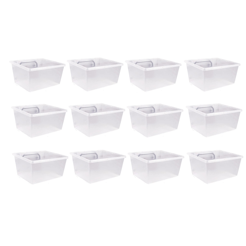 12 Pieces Pegboard Plastic Bins Kit - Pegboard Bins With Hooks - Pegboard Accessories Workbench Bins Fits To Peg Board: Default Title