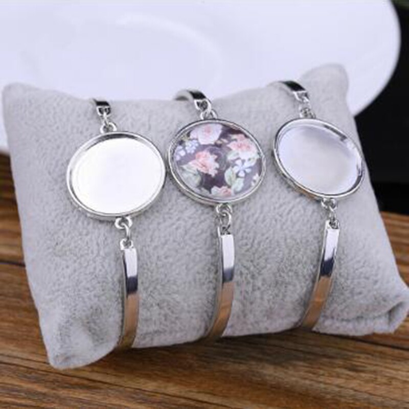 Novo 10 pçs sublimação pulseiras círculo base moda transferência de calor diy pulseira em branco jóias consumíveis em branco suprimentos