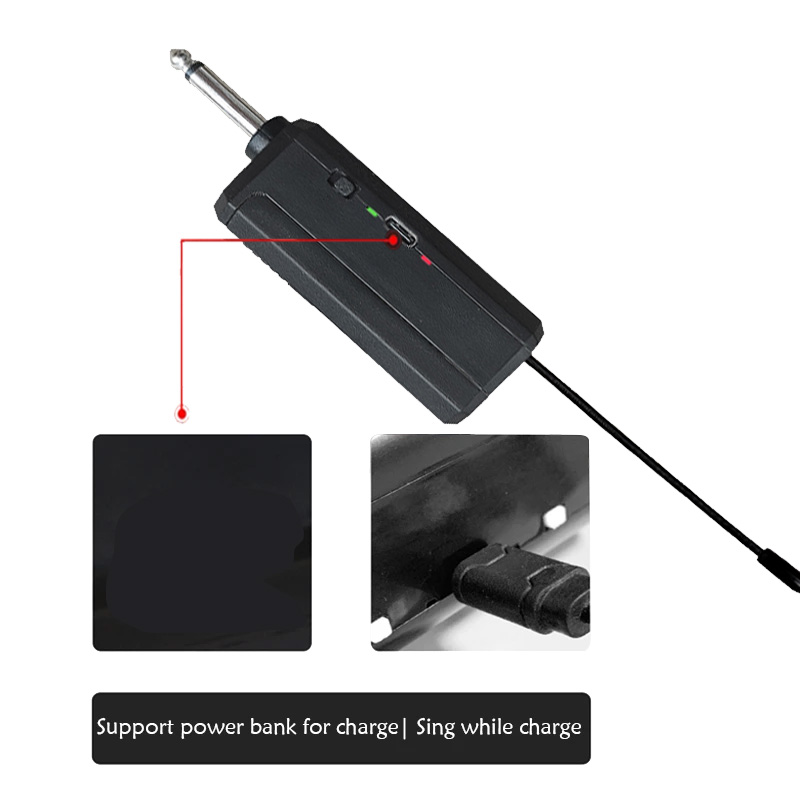 Kabelloses Lavalier-Mikrofon-Headset-Mikrofon mit Absender, Empfänger, LED-Anzeige, Taschensender für Höhle Unterricht von Live-Auftritten