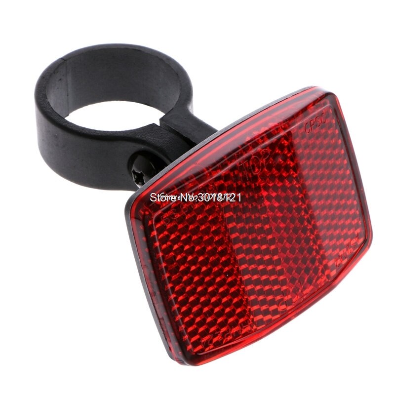 Bicycle Bike Handlebar Reflector Reflective Front Rear Warning Light Safety Lens: Red