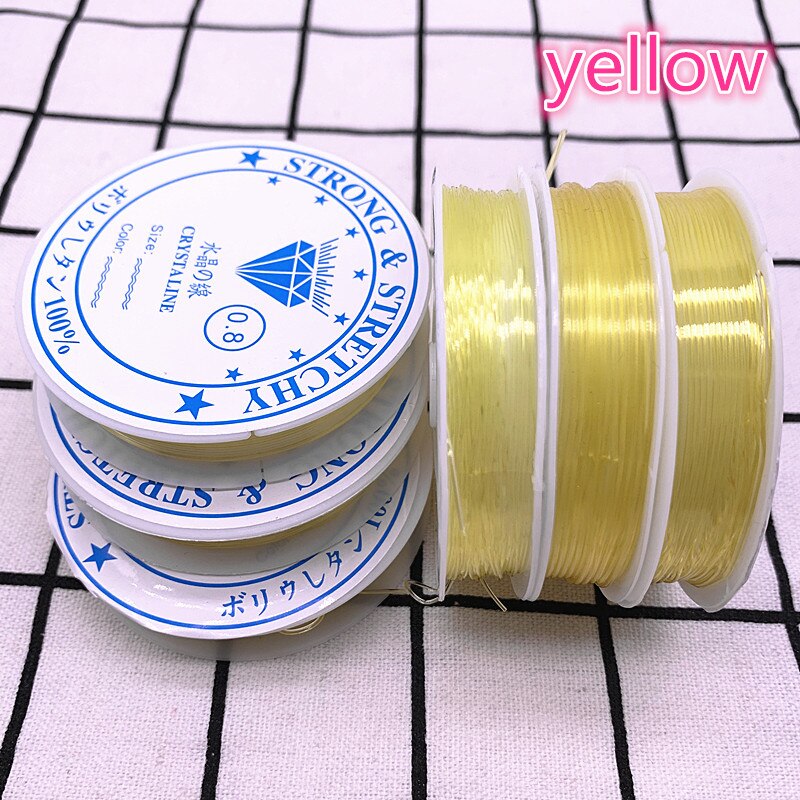 Corde de ligne cristal coloré élastique pour la fabrication de bijoux, Bracelet à perles, fil de pêche, 1.0mm: 05