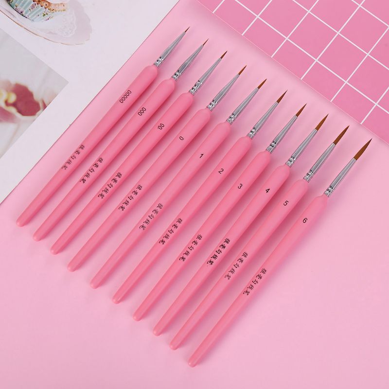 3/10Pcs Professionele Hand Geschilderd Haak Lijn Pen Fijne Tip Aquarel Olieverf
