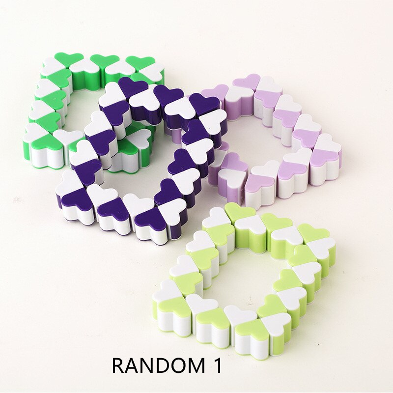 Infinite Cube Office Flip Cubic Puzzle Stop Stress Reliever Autism Fidget Toys relax toy for adults 24 Segments: H bo box