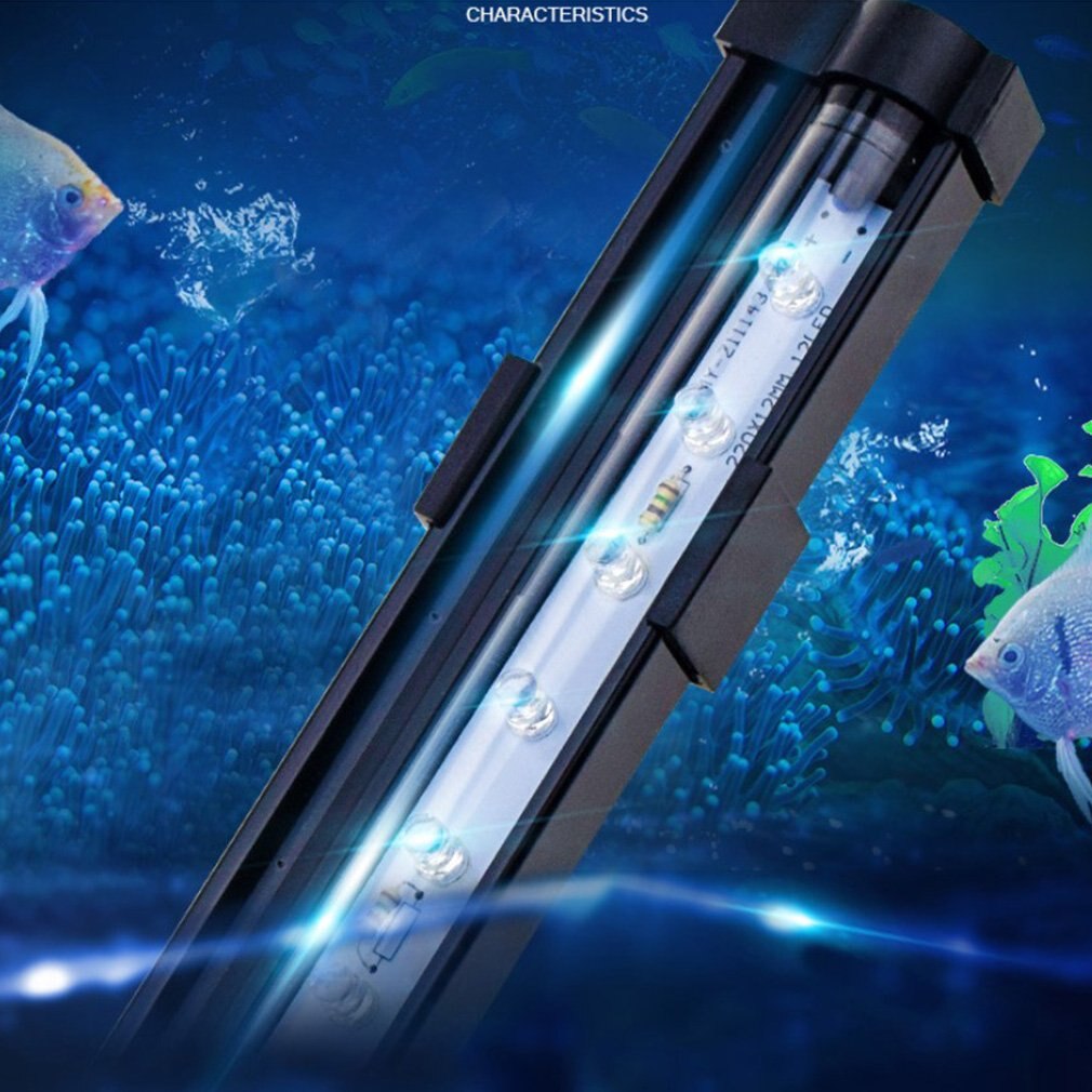 DB-30 Fish Tank LED Bubble Light Colorful Light With Aquarium Remote Control Color-changing Bubble Light Fish EU Plug