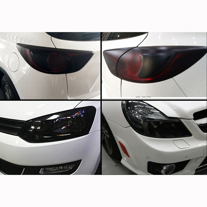 Gloss Dark Black Smoke Headlight Taillight Fog Light Tint Film Vinyl Brand