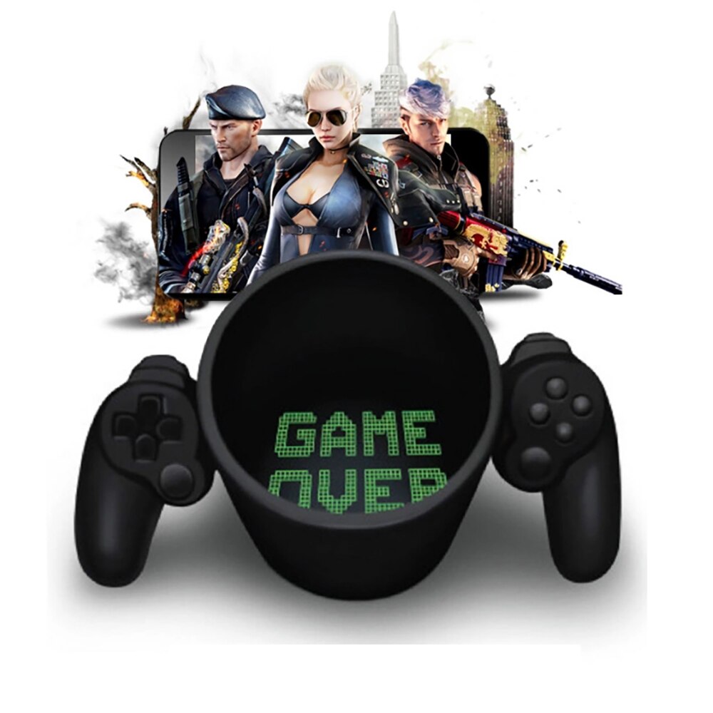 Neue 380mL Keramik Kreative Spiel Über Kaffee Milch Tee Tassen 3D Spiel Regler Griff Becher Tasse Gameboy Geburtstag Weihnachten