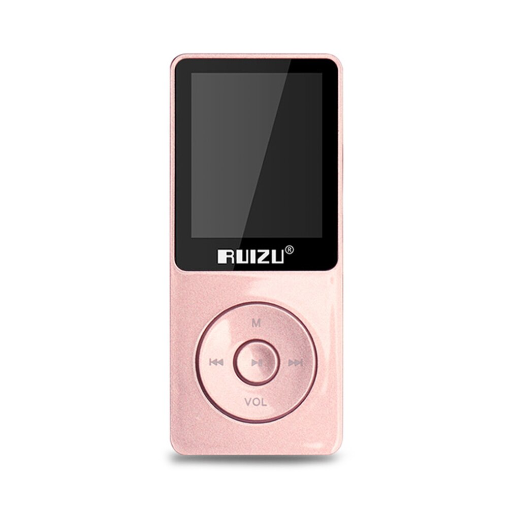RUIZU-reproductor MP3 X02 de 8GB, 1,8 pulgadas, HiFi, sin pérdidas, de sonido, tarjeta TF, Radio FM, grabación, E-book, calendario, temporizador