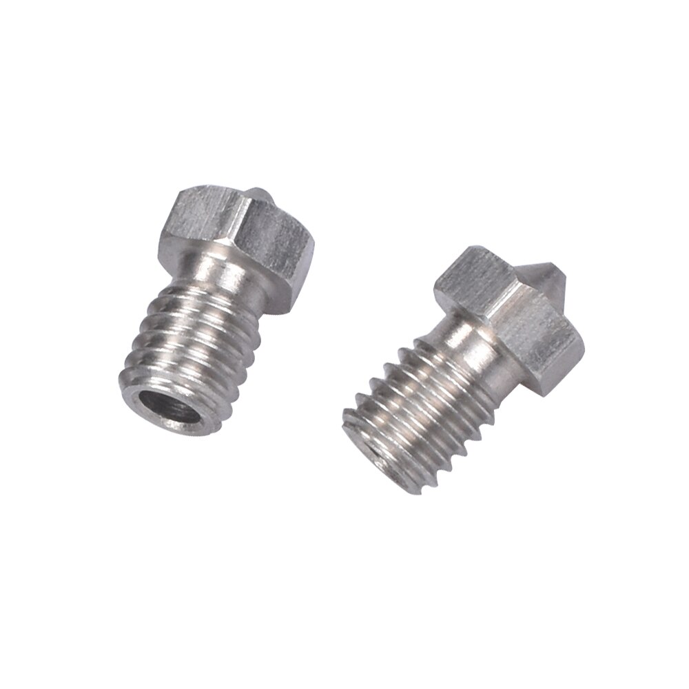 3D Printer Parts V6 V5 Nozzle Stainless Steel Nozzle M6 Screw Thearded 0.25mm/0.4mm/0.8mm for 1.75/3.0 J-head hotend Extruder