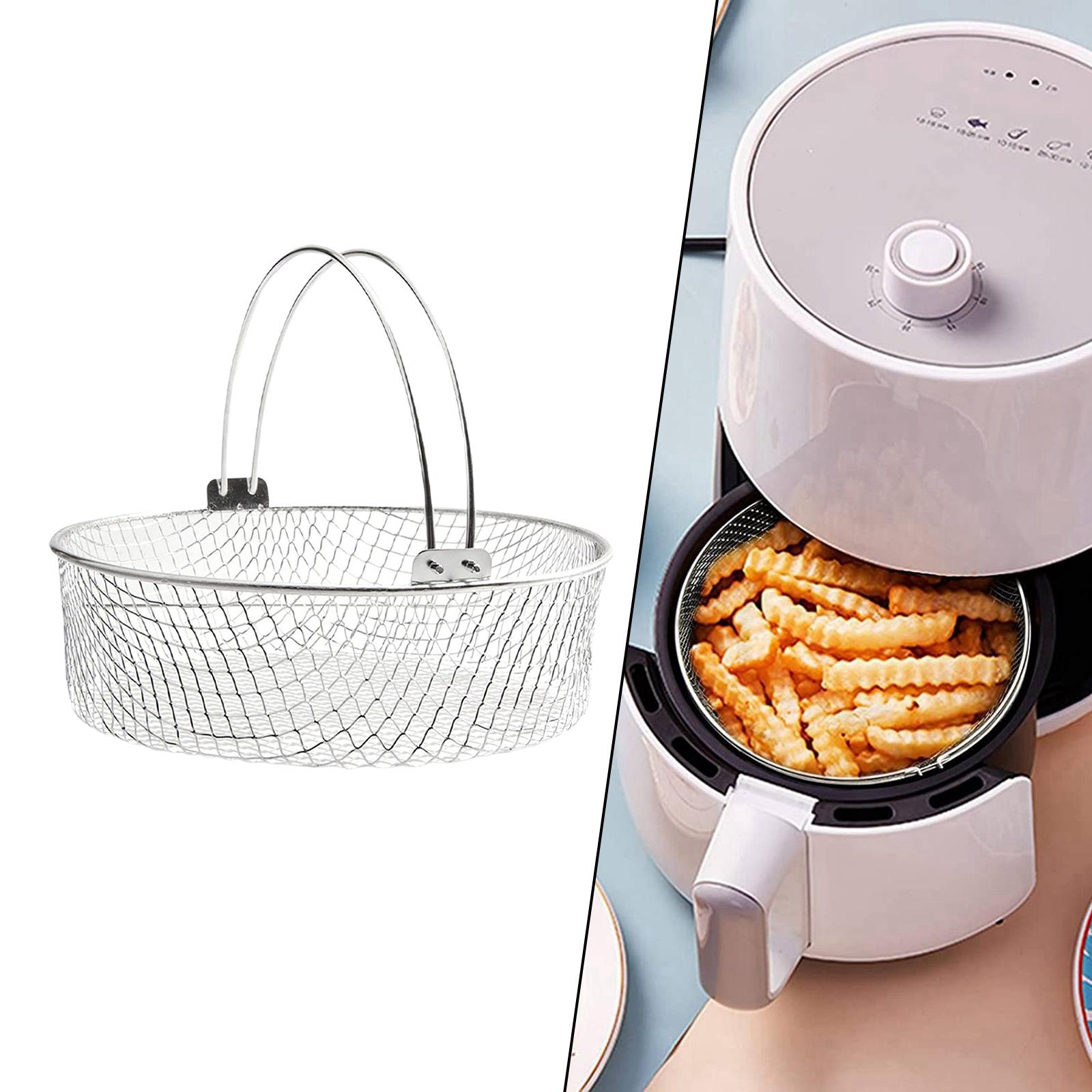 Air Friteuse Korb mit Griff Gadgets Liners Einfügen für Grillen Französisch Frites