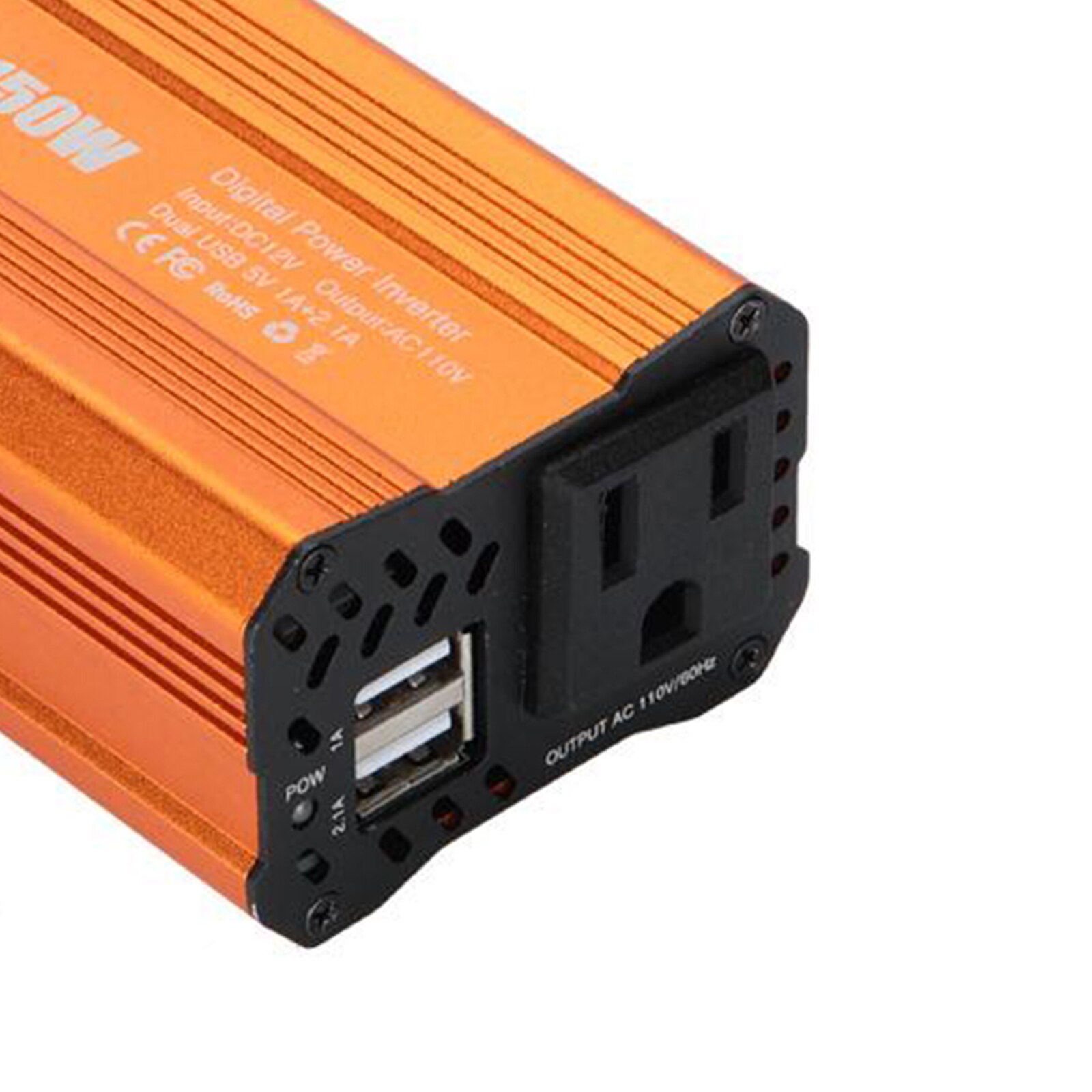 150W Car Power Inverter DC 12v to AC 110v Converter Dual USB Charger Adapter 150W Portable Auto