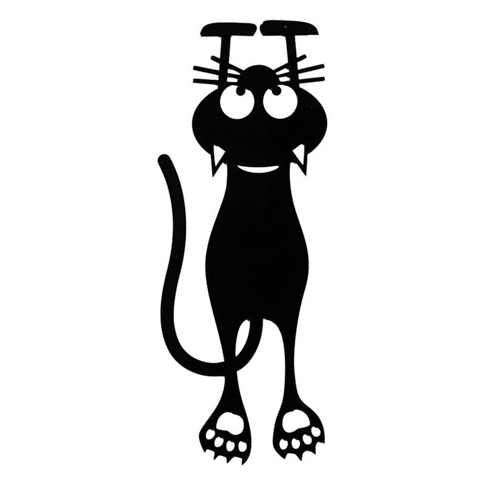 2pcs Cute Cat Bookmarks – Metal Alloy Book Mark With Heart Pendant, Fun Reading Accessories For Cat Lovers-1032013