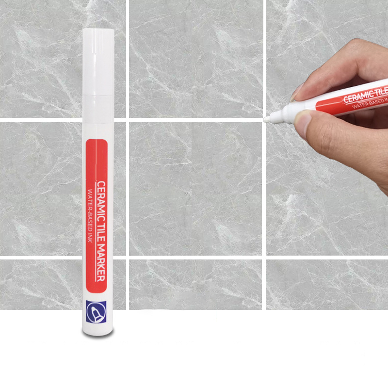 12Color Waterproof Tile Seam Marker Pen Grout Tile Marker Wall Seam Pen For Tile Floor Bathroom Decontamination Seam Repair Tool: Red