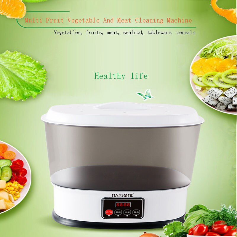 Fruit Vegetable Disinfection Machine Automatic Ultrasonic Cleaner Remove Pesticide Ozone Purifier Food Purification Machines