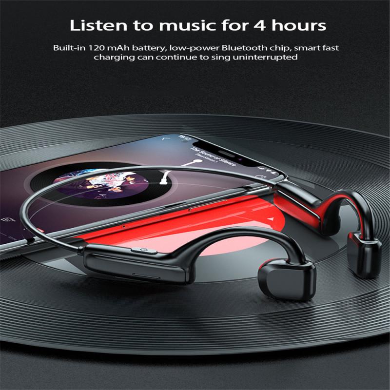 Bone Conduction Headphones - Bluetooth 5.1 Wireless Sport Earbuds - 10-15M Range - 5-6 Hrs Talk Time