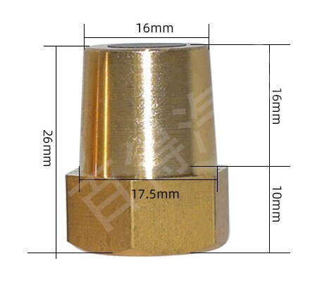1pc Automotive battery revise M10 into ordinary battery pile head Retrofit accessories Brass battery connector: 1pc negative