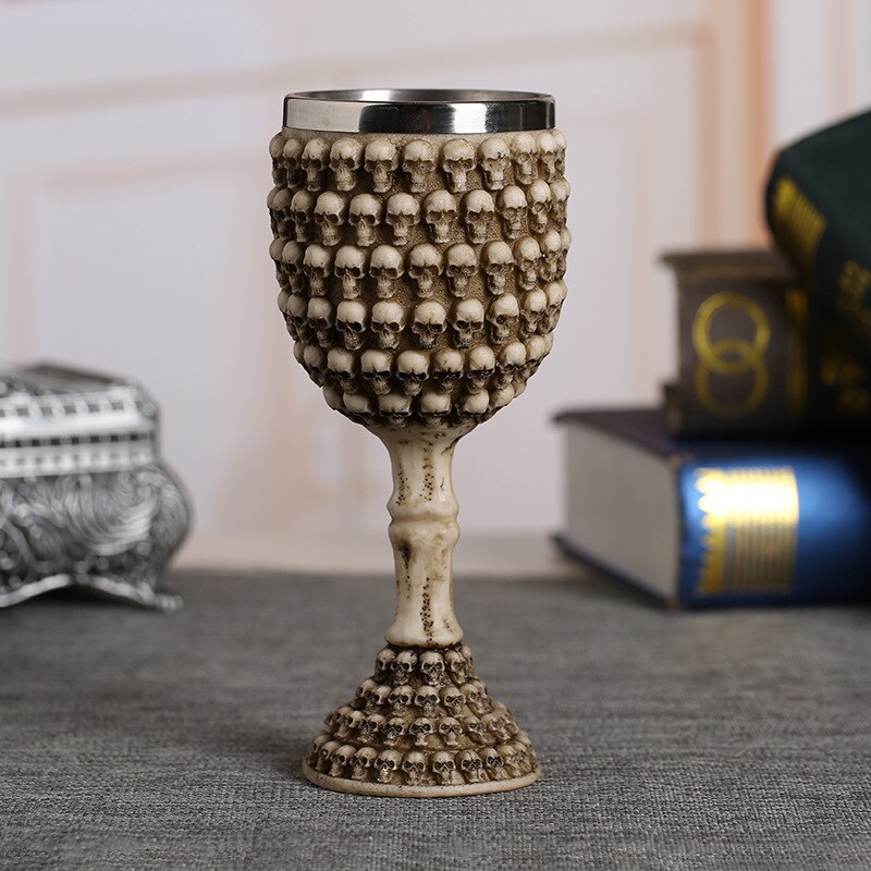 Rvs Retro Coolste Hars Schedel Beker Klauw Wijnglas Gothic Cocktail Bril Wolf Whiskey Cup Party Bar Drinkware: 11