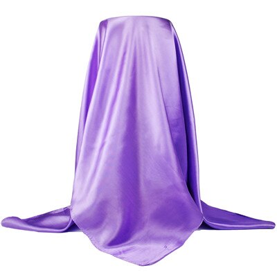 Foulard carré en Satin pour femmes, voile de luxe en Satin, grande taille, foulard de tête musulman, 90x90cm, tendance automne-hiver: 900813