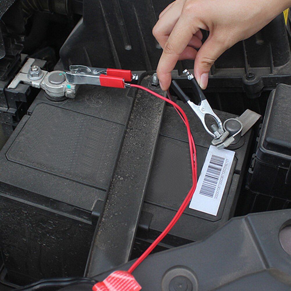 Cable de emergencia para arrancador de batería de coche, Clip de abrazadera de batería, duradero, 12V