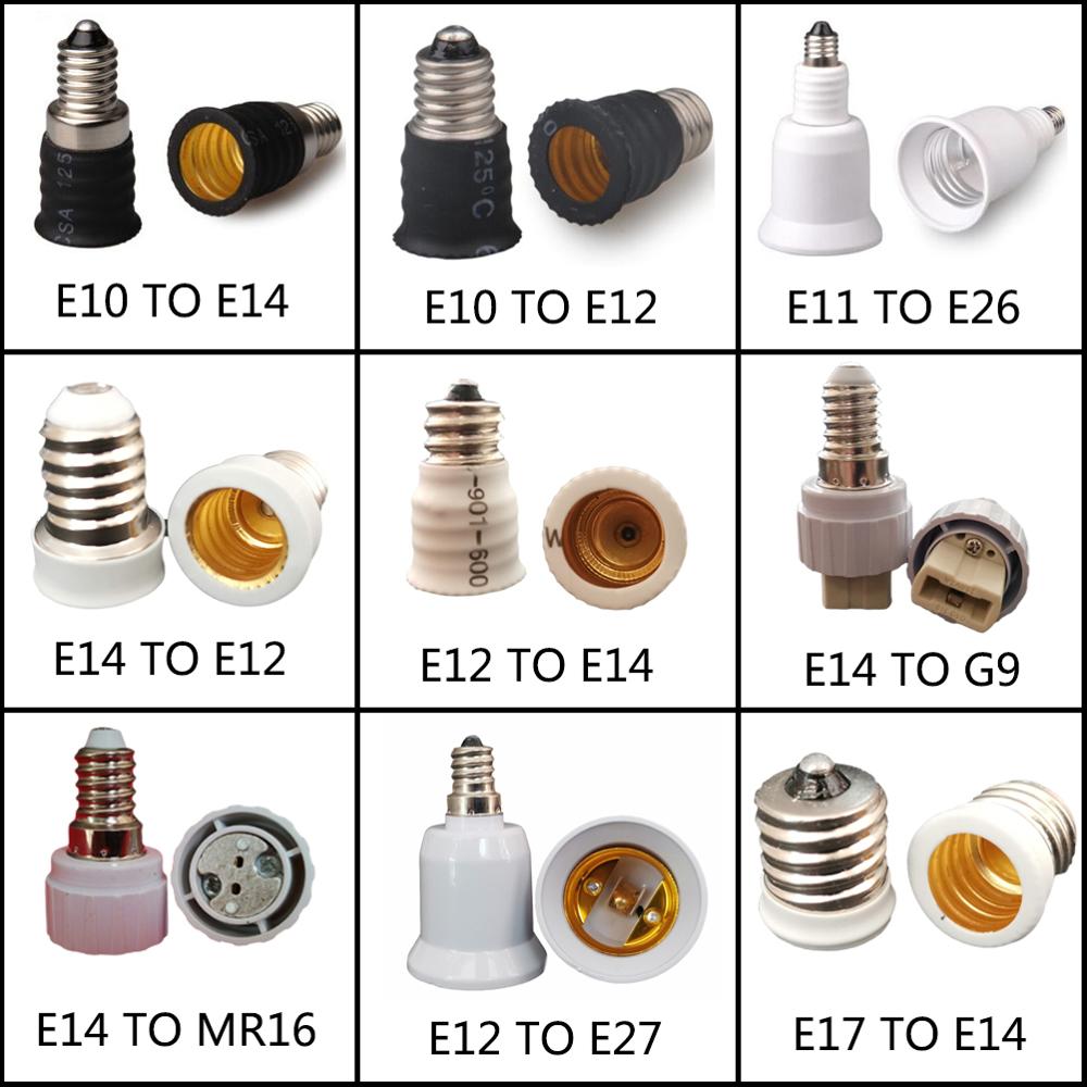 E10 E12 E14 Om G9 MR16 E27 Lamphouder Converter 110V 220V Base Socket Adapter Voor Led lamp Maïs Gloeilamp