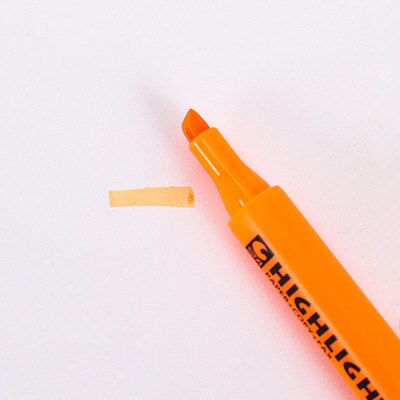 Driehoekige Vat Fluorescerende Highlighter Pennen voor Papier Kopie Fax DIY Tekening Marker Pen voor School Kantoorbenodigdheden: Oranje