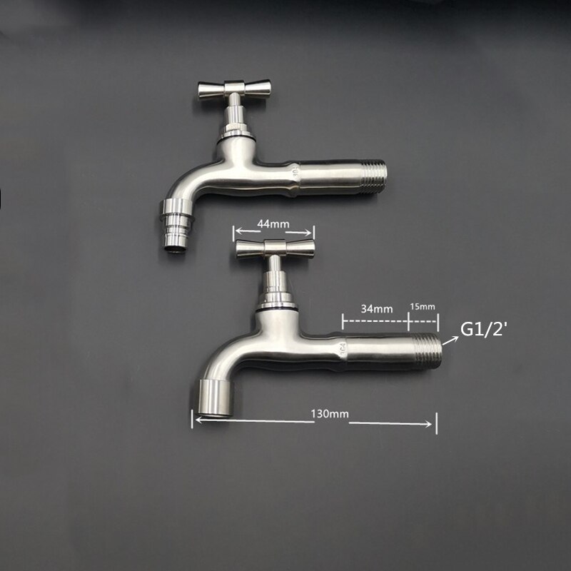 Wall Mounted Lengthen Washing Machine Tap Mop Pool Tap Garden Outdoor Water Modern Kitchen Bathroom Faucet