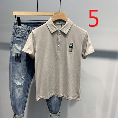 T-shirt short sleeve men's summer solid color round neck half sleeve trend ins tide brand