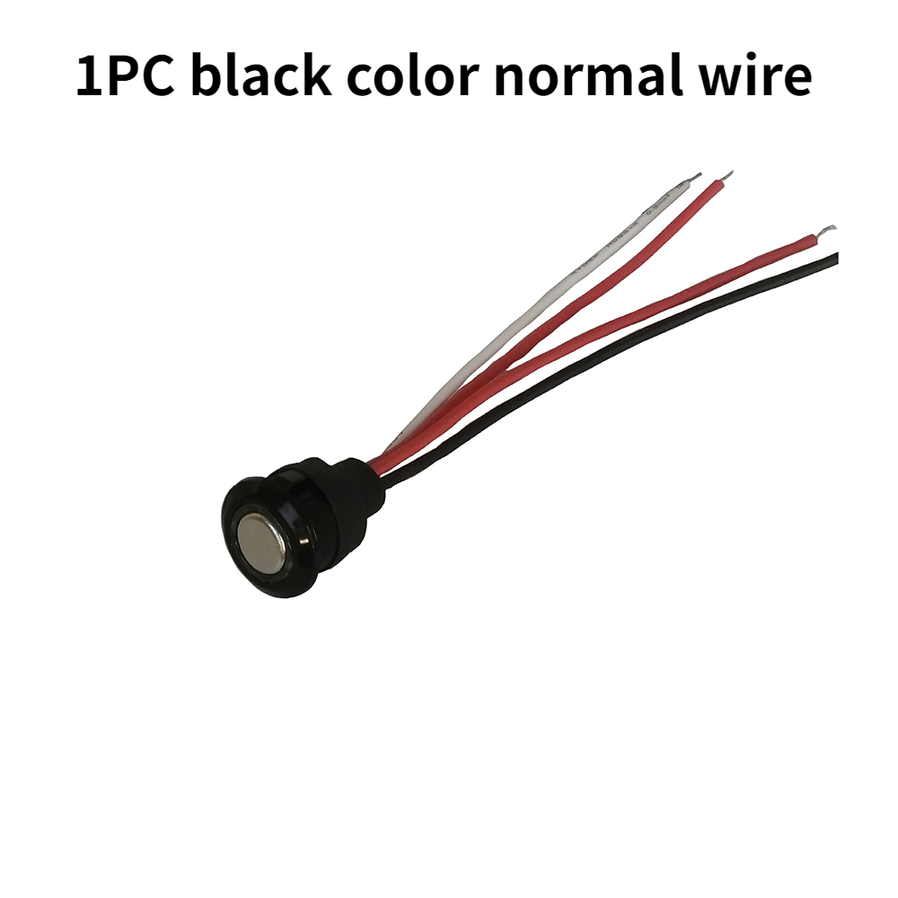 4A 5V 12V 24V Touch Switch Stepless Dimming Metal Touch Button Light Switch Fit For DC 5V 12V -24V LED Stripcustomized: black