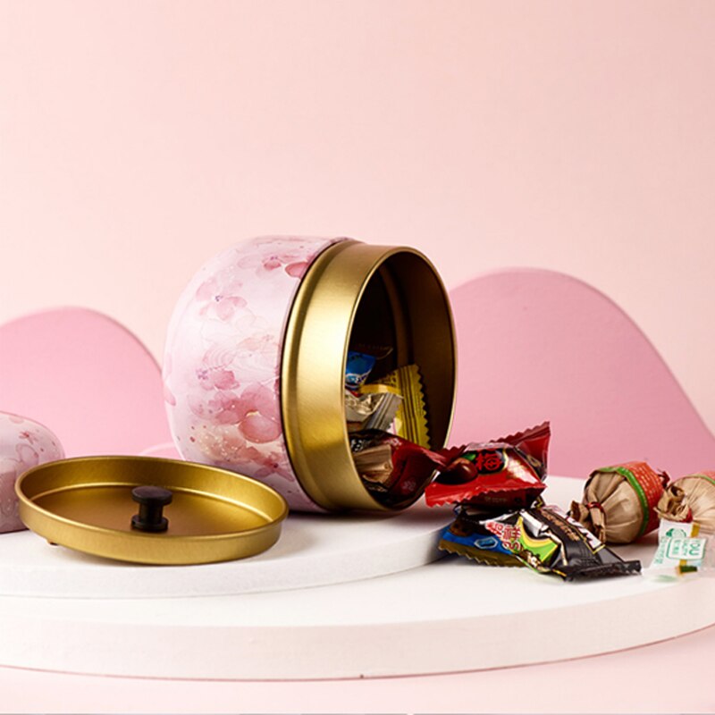 Japanese Style Kitchen Tea Box Jar Storage Holder Sweetmeats Candies Cans Teaware Tea Coffee Tin Containers Storage Box