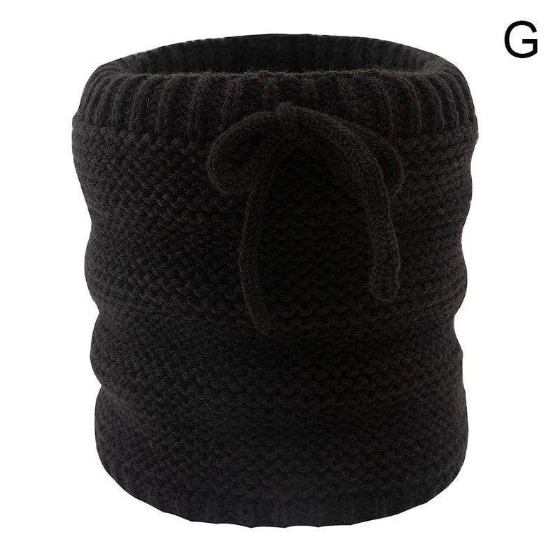 Winter Bib Warm Scarf For Knitted Solid Color Cotton Women Scarf Neck Scarves Comfortable Soft High Knitting Qualit O0Y2: G