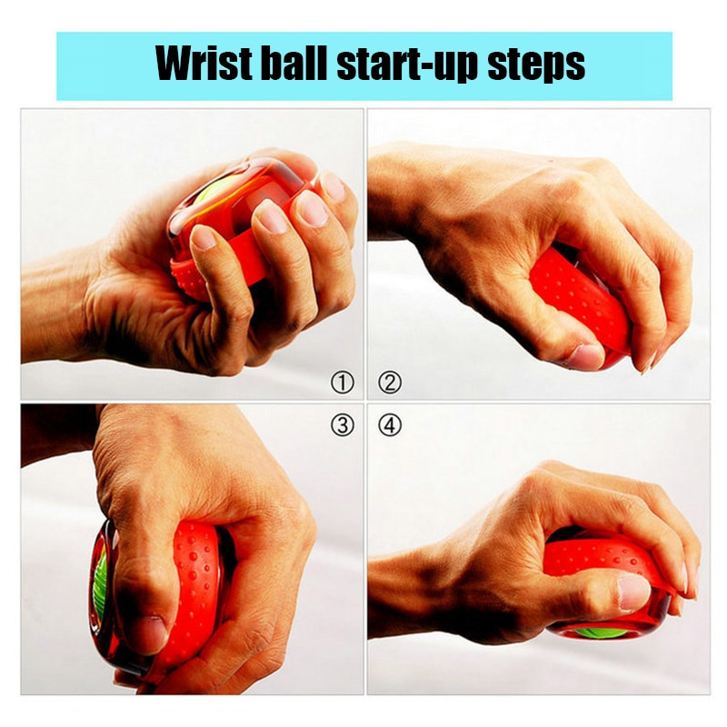 LED Wrist ball Trainer Relax Gyroscope Ball Muscle Power Ball Gyro Arm Exerciser Machine Gym Fitness Equipment