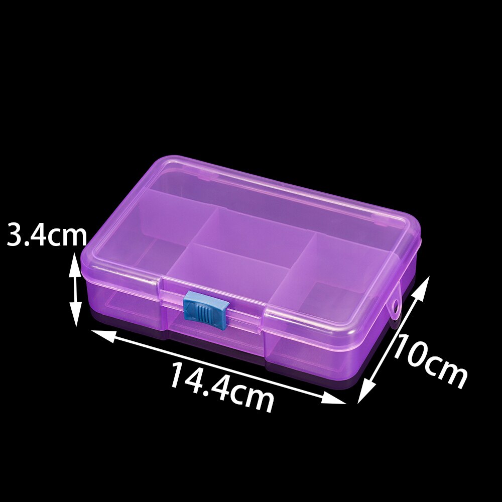 5 Grids Plastic Storage Box Jewelry Display Beads Earring Case Organizer DIY Jewelry Accessories Storage Supplies