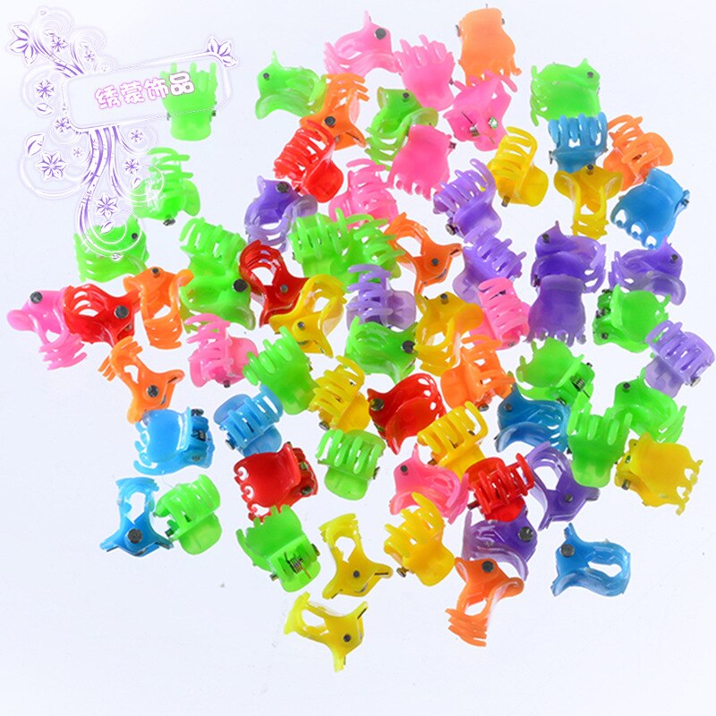 50 Stuks Kleine Plastic Hair Clips Claws Mini Klemmen Mode Meisjes Krab Haar Klauw Kinderen Haarspeld Haaraccessoires