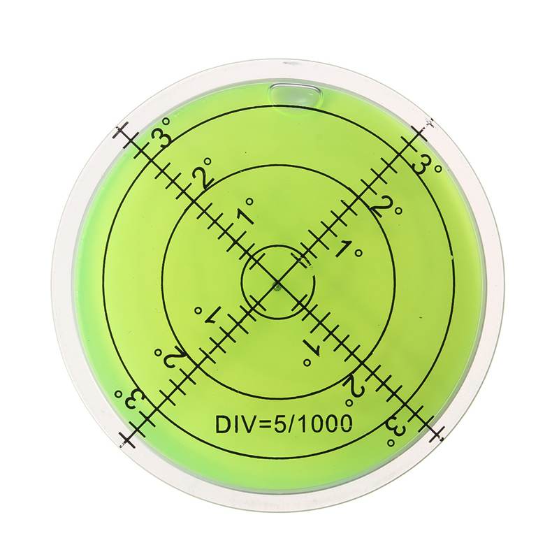 Daniu 60mm grote waterpas met cirkelvormige meetpunten voor het waterpas stellen van het camerastatief