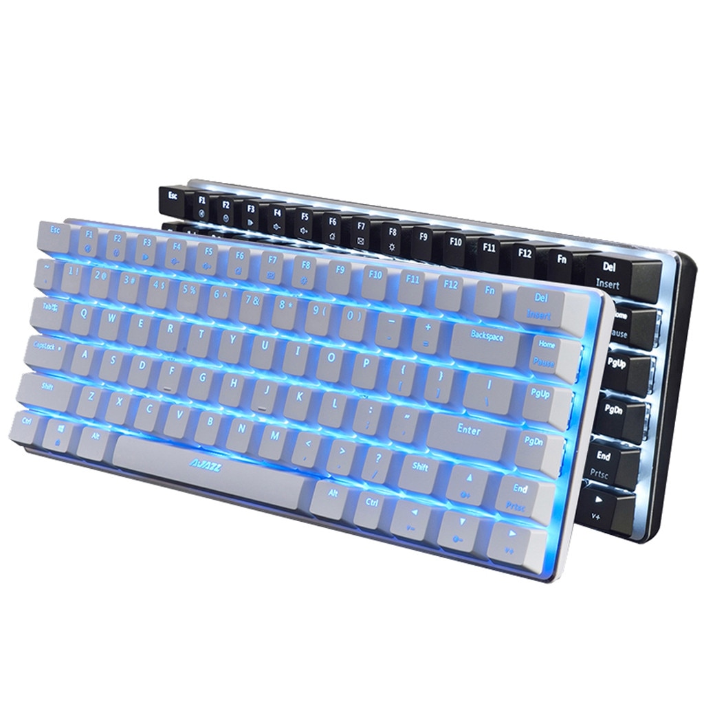 gaming mechanical keyboard RGB hybrid backlit 82 key waterproof keyboard for compact gaming laptop