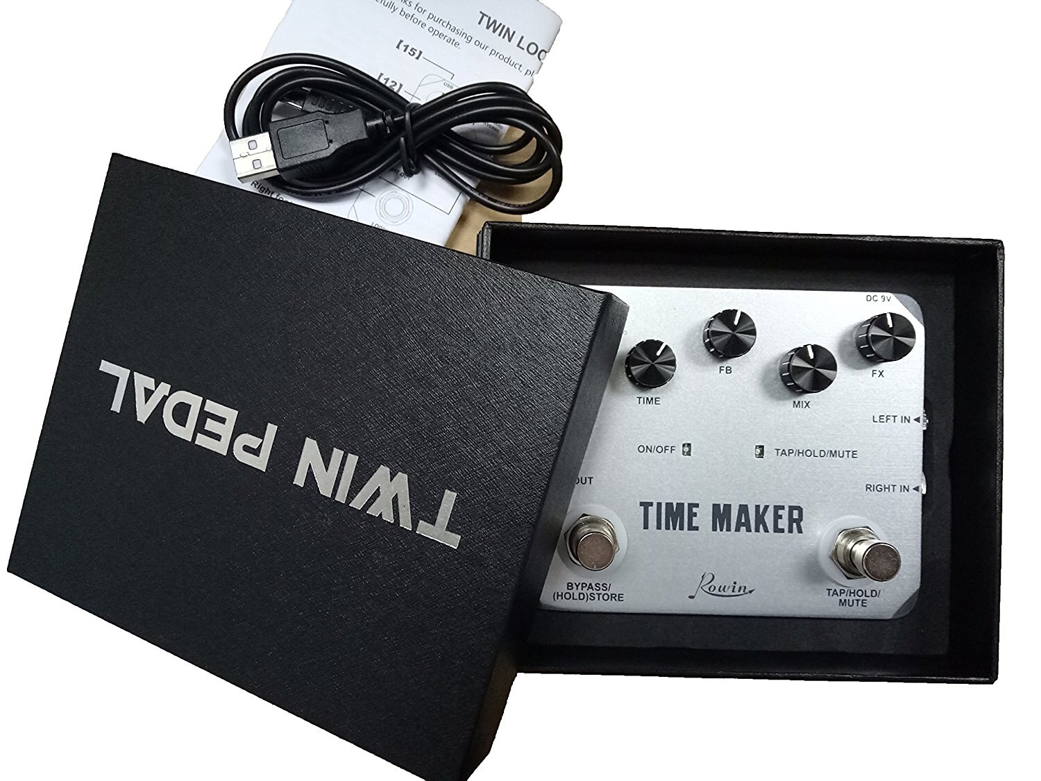 Guitar Time Maker Pedal Rowin LTD-02 For Electric Guitars 11 Types Delay With Tap Tempo Function Ultra Delay Effect Pedals
