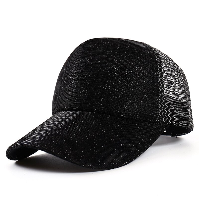 Casual Baseball Cap Unisex Verstelbare Mens Vrouwen Cap Shiny Gradiënt Kleur Hoed Multi Kleur Sport Caps Koppels Mesh Hoed Voor volwassen: 1
