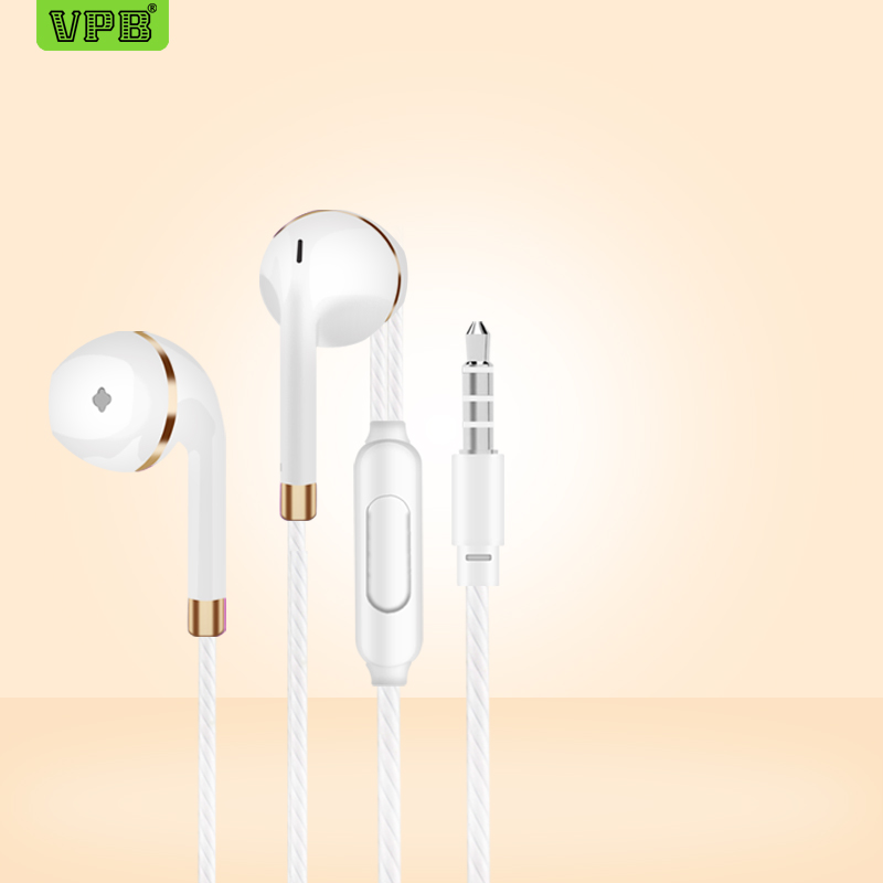 VPB V5 Oortelefoon Super Bass Microfoon in ear 3.5mm Voor iphone 6 6s xiaomi voor Mobiele telefoon