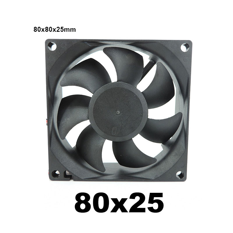 4010 12025 8010 30mm dc 5V 12V 24V Ventola di raffreddamento Motore Brushless Astuccio Silenzioso 40MM 50MM 60MM 70MM 80MM 90MM 120MM per stampa 3D 2spillo