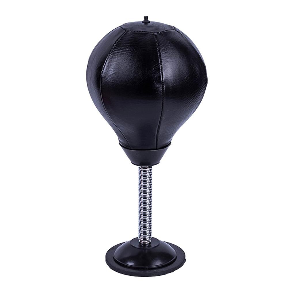 Suction Cup Boxing Ball Neutral PV Coordination Stress Reliever Health Game Fitness Equipment: Black