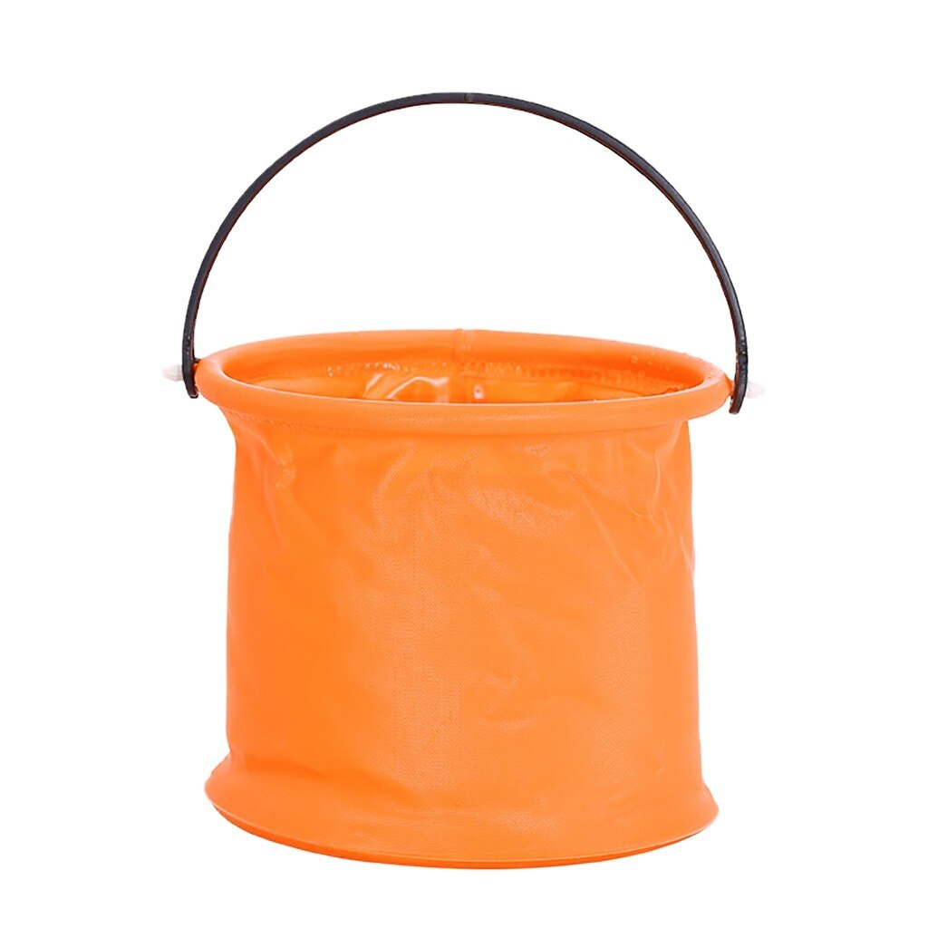 Målarborste bricka barn utomhus fiske vikbar vattenhink multifunktion: Orange