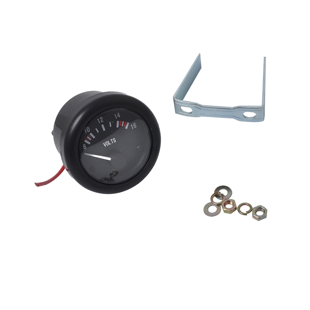 52mm 2 " led-kevyt vene 8-16v voltin voltin jännitemittarin mittari