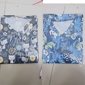 Sales Verpleegster Uniform Vrouwen Korte Mouwen Hals Tops Werken Uniform Blouse Verpleegkundigen Uniform Scrubs Top Медицинская Одежда Fft