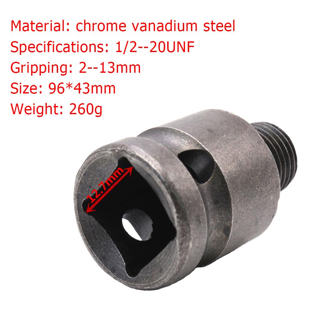 13mm Thread Drill Chuck Conversion Drill Chuck Adapter Convert Impact Wrench Into Electric Drill Keyless 3 Jaw Chuck: style 2 13 mm 