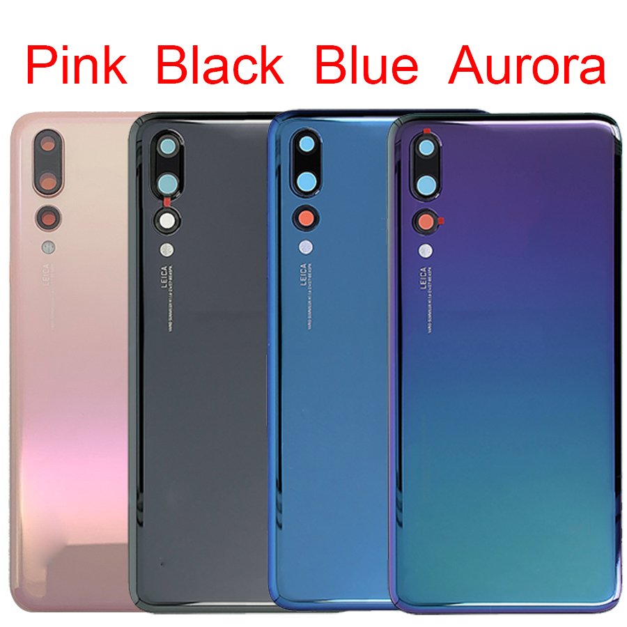 verre arrière pour Huawei P20 Pro couvercle de batterie coque arrière porte + capteur d'objectif de caméra P20 Pro couverture arrière CLT-L09 CLT-L29