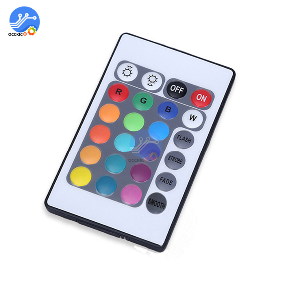 1-3pcs IR Infrared Remote Controller ONLY for W28 Series RGB LED Lamp 24 Keys Universal IR Extender Lighting Control