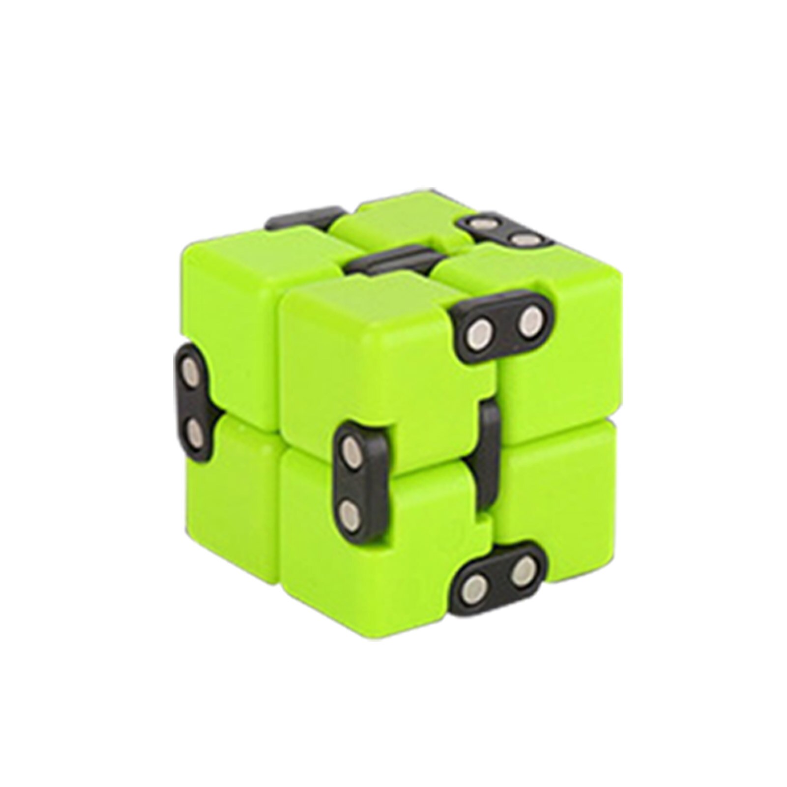 Cube Anti-anxiety Infinite Cube Upgrade Frosted Decompression Compression Artifact Fidget Infinity Cube Toy: Green