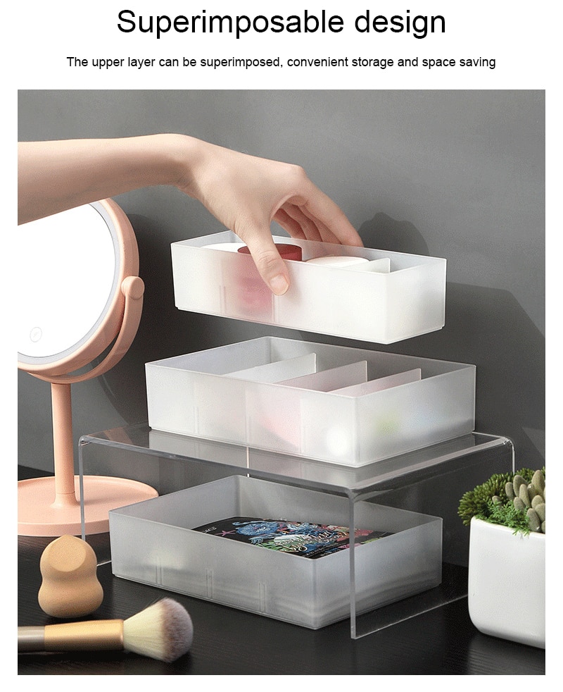 Storage Drawers Adjustable Partition Drawer Storage Box Can Be Combined With Translucent Organizer Drawers Divided Storage Box