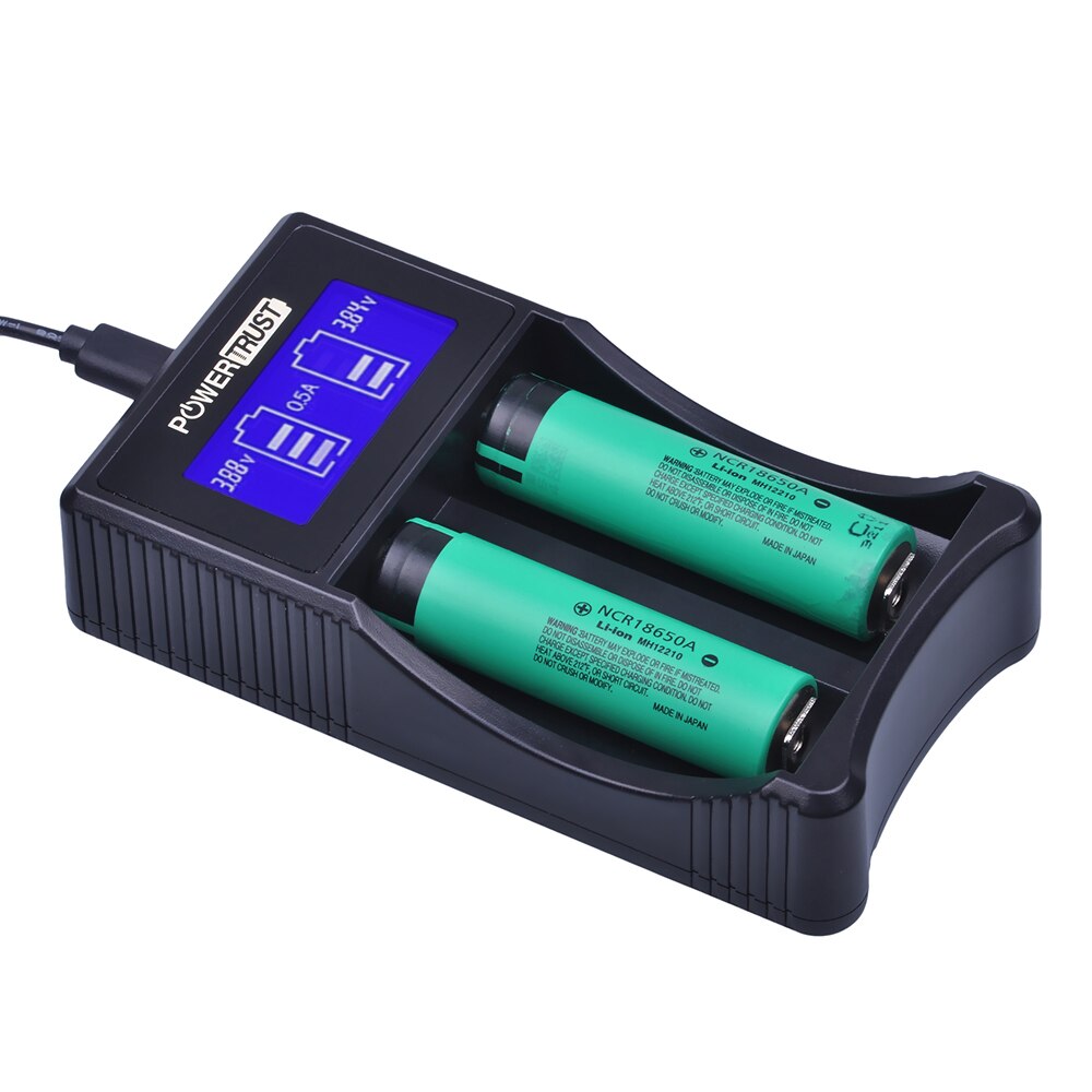 Universal Battery Charger - LCD Display - USB Output - for 18650 Li-ion, Ni-MH, Ni-Cd AA AAA C SC Batteries